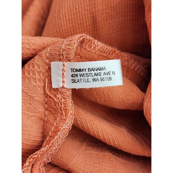 Tommy Bahama Mens Coral 100% Silk Short Sleeve Button Down Hawaiian Shirt XL - Picture 15 of 15